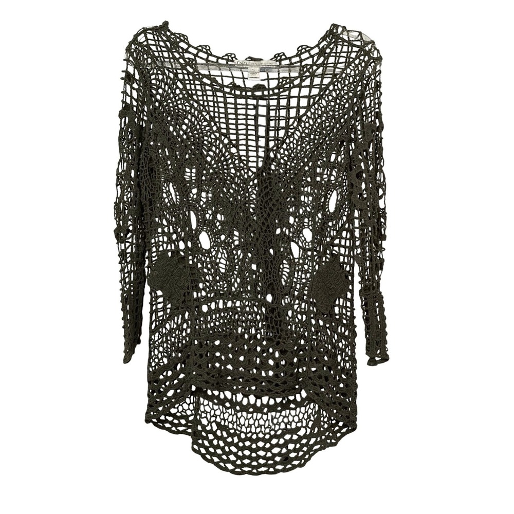 Whimsical Crochet Festival Top S Fairy Grunge Goblincore Boho Indie Cotton